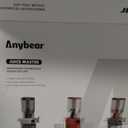 Anybear Cold Press Juicer 200W Masticating Slow Juicer 4.3" Large Feed Chute Fit Whole Fruits Vegetables | Upgraded Auger | Tritan Material | BPA Free | Juice Recipes (Rose)