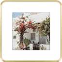 Golden State Art 12x12 Aluminum Picture Frame Gold - With Mat for 8x8 Photo or Without Mat for Round Edges 12 x 12 Photo with 1-inch Radius Corner - Real Glass - Matte Modern Wall Decor