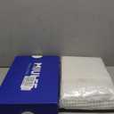 MIULEE Set of 2 Waffle Bathroom Rugs, Boho Bath Rug Super Absorbent, Non Slip Washable Ultra Soft Rubber Backed Shower Bath Mats for Floor, Tub, Shower, Looped Design, White, 17"x24"+18"x30"