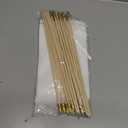 20 Pack White Mini Wood Stick Sublimation Flag Set,5x8 Inch Solid Color Blank Hand Held Small Miniature Plain Flags for DIY Graffiti,School,Kids Birthday,Grand Opening Decorations