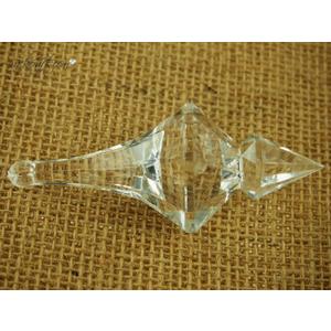 Premium Acrylic Hanging Crystals Diamonds Gem Icicles Drops Chandeliers Wedding (8 (7-Count))