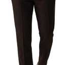 Ceehuteey Men's Retro Dress Suit Pants Thick Wool Flat Front Herringbone Tweed Trousers (38W x 30L, Coffee)