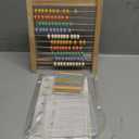 Abacus for Kids Math - Wooden Abacus with 100 Counting Sticks and 112 Math Cards, Counting Toys for Preschool Learning, Educational Math Toys for Developing Fine Motor Skills, Math Calculation