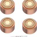 Replacement Heads for Finishing Touch Flawless 3rd Generation Facial Hair Remover Double Halo Blades for Precise Hair Removal (Pack of 4)