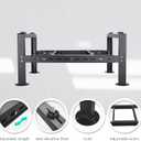 Mini Split Ground Stand for 24000-60000BTU, Mini Split AC Bracket for Ductless Air Conditioners Heat Pump System,Heavy Duty Condenser Stand Adjustable Length 29.5" to 45.3" Max Load 700Lbs (Black)