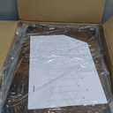 Kitchen Microwave Stand,4-Tier Adjustable Bakers Rack, Microwave Cart with Storage, Small Coffee Bar Table Appliance Shelf for Living Room,Office,Rustic Brown, 15.7"D x 23.6"W x 26.2"H