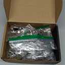 Chibery 20 Pack 1/2" Overlay 4D Soft Close Concealed Hinges for Face Frame Door, Adjustable Closing Speed, Smooth Slow Self Close Hinges, Satin Nickel, 105 Open Angle Stainless Steel Cabinet Hinges