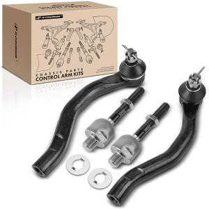 A-Premium Set of 4, Front Inner & Outer Tie Rod End Kit, Compatible with Honda Accord 2003-2007, Acura TSX 2004-2008