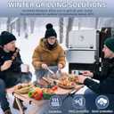 Grill Thermal Insulated Blanket for Masterbuilt Gravity Series 800 Charcoal Grill, fits MB20040221 Gravity Series Grill Smoker Insulation Blanket for Winter Cooking