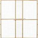 MidWest Homes for Pets Wire Mesh Pet Safety Gate, Dog Gate Expands From 29 - 50 Inches Wide, 44 Inches Tall, Wood, Powder Coated Wire