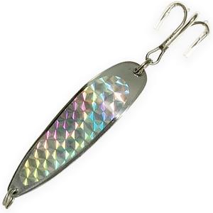 Crocodile Spoons Fishing Lures 1oz, Silver Chrome with Treble Hooks  Pack of 6 | Versatile Saltwater & Freshwater Lures for Trout, Tuna, Bass, Walleye, Halibut, and More