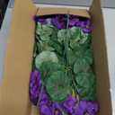Hananona Artificial Geranium Flowers for Outdoors Geranium Silk Flowers Outdoor UV Resistant Garden Plants Faux Flowers for Home Kitchen Table Centerpieces Decor (6, Purple)