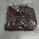 Roselux Womens Long Sleeve Stretch Crewneck Ribbed Knit Fitted Crop Top Casual Basic Shirts Brown (Medium)