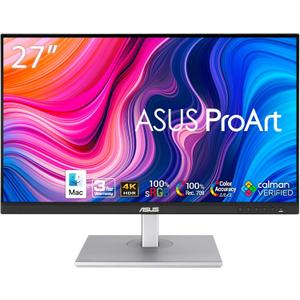 ASUS ProArt PA279CV 27 Inch 4K UHD USB-C Professional Monitor | Calman Verified, Delta E<2, USB-C PD 65W, USB Hub, IPS, Height Adjustable, 100% sRGB, Eye Care, HDMI, DisplayPort