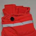 Mklhgty Waterproof Dog Coat for Medium Dogs, Warm Dog Winter Jacket, Reflective Windproof Turtleneck Dog Cold Weather Coats with Adjustable Hook & Loop - Red - M (M: 18-38lbs)