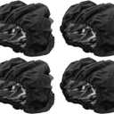 4 Pcs/Set Stroller Wheel Covers Black Wheelchair Tire Protector for Child Kid Baby Stroller Jogger Wheels Covers(L)
