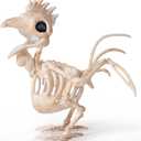 JOYIN Rooster Skeleton Halloween Decoration 6.89 Inch Animal Skeleton Plastic Bones with Posable Joints for Yard Garden Graveyard Haunted House Cemetery Outdoor Indoor Table Top Decorations
