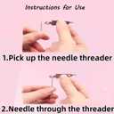 3 x 37PCS Big Eye Steel Sewing Needles Kit for Hand Sewing, Stainless Steel Needles Large Eye Set,Include 25 Steel Needles, 1 Seam Sewing Thread Ripper, 2 Needle Threaders, 6 Threads, 2 Thimbles