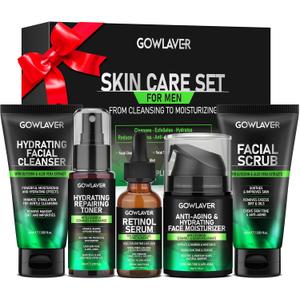Gifts for Men,Skin Care for Men,Hydrating & Moisturizing Face Care Routine for Mens All Skin Types,Birthday Fathers Gifts Valentines for Him Dad Boyfriend Husband Christmas Stocking Stuffers