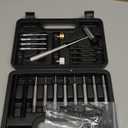 BESTNULE Punch Set, Pin Punches, Punch Tool, Roll Pin Punch Set, Made of High Quality Metal Material Including Punches and Hammer, Mechanical Repair Tool, with Organizer Storage Box (with Bench Block)