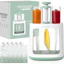 Momcozy Squeeze Station,Baby Food Maker&Pouch Filler for Homemade Baby Puree, BPA-Free, Dishwasher Safe, with Reusable Baby Food Pouches for Babies & Toddlers