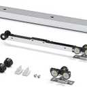 EaseLife 4FT/48in Sliding Pocket Door Hardware Kit Soft Close Mechanism, Aluminum Box Rail Kit,Slide Smoothly Quietly,Easy Install,No Door (44.5" Track Kit for 23"~24" Wide Single Door)