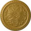 Ekena Millwork CM16ERPGS 16-7/8" x 5/8" Emeryville Ceiling Medallion, Pharaoh's Gold