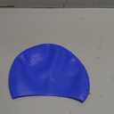 Swim Caps Free Size Professional Swimming Cap High Elastic Adults Swim Pool Hat Waterproof Silicone Ear Protection Stretch Bathing Hats (Blue)
