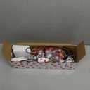 Valentines Day Lighted Birch Tree Decorations, 24 Inch Small Table Top Artificial LED Light Trees Decor with White Branches and Hanging Heart Shaped Ornaments, Timer USB & Battery Operated