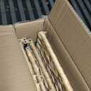 Wonderjune 36 x 20 x 18.5 Inch Rolling Wicker Storage Basket with Lid and Locking Wheels, Water Hyacinth Storage Trunk, Heavy Duty Metal Frame Woven Blanket for Seasonal Clothes Laundry Room, Bedroom