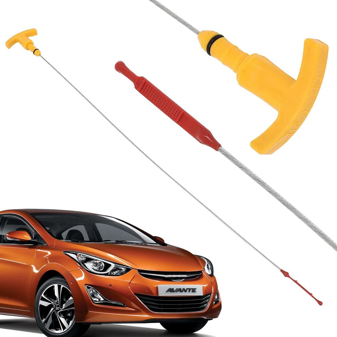 Engine Oil Level Dipstick Compatible with Hyundai 2011-2018 Elantra, Sonata, Tucson, for 2012-2018 Kia Forte, Forte5, Forte Koup, Optima, Soul Replaces# 26611-2E021