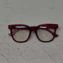 Miyya Blue Light Glasses for Women & Men Oversized UV & Blue Light Blocker Chunky Frames, All-Day Comfort, Stylish Eyewear (Redwine (Transparent))