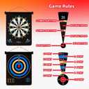 Gitus Magnetic Dart Board Indoor Outdoor Games for Kids with 12 Darts, Gifts for Teenage Boys Teen Boy Gift Ideas Gifts for Boys 8 9 10 11 12 13 14 Years Old Game Room Decor