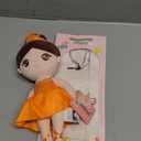 Gloveleya Baby Girl Gifts Dolls Soft Plush Toy Ballet Girl Doll Orange 14 Inches with Gift Box