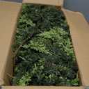 2 Pcs Artificial Cedar Garlands, 6 FT Real Touch Winter Cedar Garland, Green Artificial Greenery Pine Garland for Table, Mantle, Wall, Indoor, Outdoor Christmas Decorations