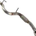Front Exhaust Flex Pipe Replacement Compatible with 2015-2018 Jeep Renegade, 2016-2017 Fiat 500x, 2017-2021 Compass 2.4L, Direct Fit Replaces Parts