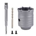 38mm / 1.5 inch Concrete Hole Saw with 220mm SDS Plus Shank Connecting Rod, Tungsten Carbide Teeth (7.7mm x 4mm) Cement Hole Saw for Concrete Cement Brick Wall Stone 38mm (1.5 inch)
