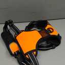 PHOEPET No Pull Dog Harness Medium Reflective Front Clip Vest with Handle, Adjustable 2 Metal Rings 3 Buckles,[Easy to Put on & Take Off](M, Orange)