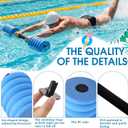 Soulchen 3 Pack Swim Barbells Long Aquatic Exercise Dumbbells Eva Foam Water Weights Dumbbell Pool Exercise Equipment for Adults for Pool Strength Training Workouts Loss
