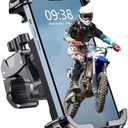 Zewdov Motorcycle Phone Mount, Upgrade Bike Phone Mount [1s Lock][Secure Protection], 360° Rotatable Phone Holder for Mountain Bike/ATV/Scooter Handlebar Stand, Compatible with iPhone/Samsung 4.7-6.7"