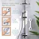 Grab Bars for Bathtubs and Showers, Heavy Duty Shower Handle 2 Pack 12 Inch for Elderly Assistance Products Seniors Suction Cup Removable Handrails Handicap Bath Grip Bathroom Safety Grips No Drilling