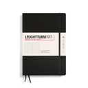 LEUCHTTURM1917 - Notebook Hardcover Composition B5-219 Numbered Pages for Writing and Journaling (Black, Dotted)