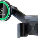 for Qi2 15W Tesla Magsafe Charger [Heat Restriction], Tesla Phone Mount Charger for Model Y/3 Screen[Stable Metal Holder], Wireless Fast Charging for iPhone 17 to 12 Series with 40 C-C Cable