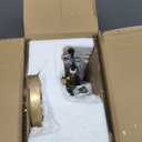 Fiqevs 3 Globe Mid Century Modern Floor Lamp for Living Room, Gold Standing Lamp with Frosted Glass Shade and 3x2700K Warm LED Bulbs, Vintage Retro Tall Lamps for Bedrooms, Office - Antique Brass