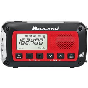 Midland - ER10VP Weather Radio with Flashlight & Emergency Alert - AM/FM Radio - Compact and Easy to Carry - SOS Strobe Signal and Headphone Jack