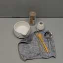 Matcha Whisk Set, 7 Pcs Matcha Kit, Premium Ceramic Matcha Set, Whisk and Bowl, Sifter, Cup Holder, Bamboo Scoop, Tea Plucking, Tea Towel, Matcha Lovers (White)