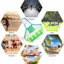 SupMLC Mesh Extra Large Beach Bags and Totes - Holds Toys, Towels, Sand Away - For Children's Toys, Market, Grocery, Picnic