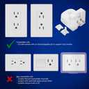 Electric Toothbrush Wall Charger for US Socket for Oral-B/Braun (Excludes iO 710, Pulsonic) | Portable Oral-B Charging Station, Wireless, IPX7 Seal, with 2 Compatible Toothbrush Heads