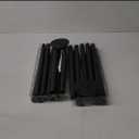 10ft String Light Poles for Hard Surfaces, Light Poles for Outdoor String Light, Perfect for Garden, Backyard, and Patio Lighting Stand for Parties, Wedding - Matte Black Finish - 2 Pack