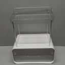 Delamu Bathroom Counter Organizer 2-Drawers 2-Tier Acrylic Makeup Organizer for Vanity Countertop, Skincare Perfume Storage, Easy Assembly, Ideal for Women, Bath Linen Sets, Clear